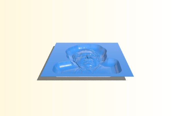 Yeltsin painting | 3d print model