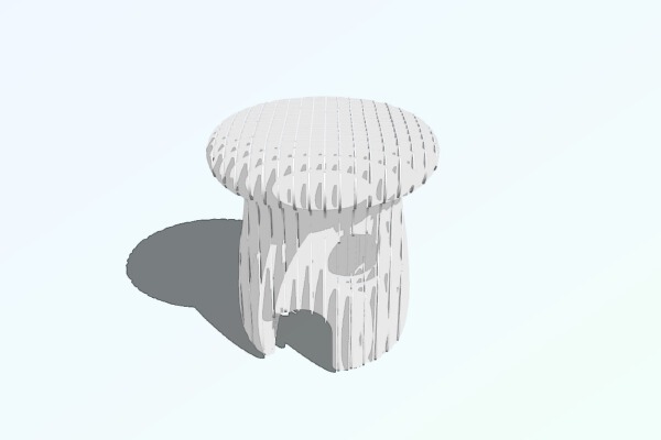 Mushroom Stool(f.Labo) | 3d print model