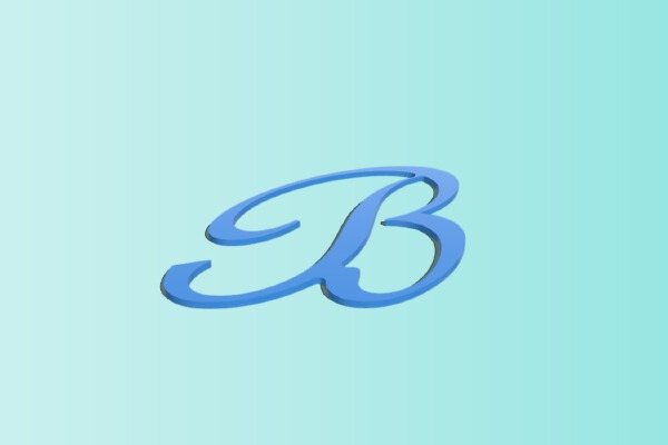Letter B Key-chain | 3d print model