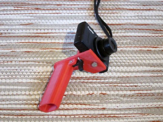 Pistol handle for pocket or action camera | 3d print model