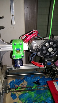 E3d Beefy Bowden mount 27.5mm rail K8200 | 3d print model