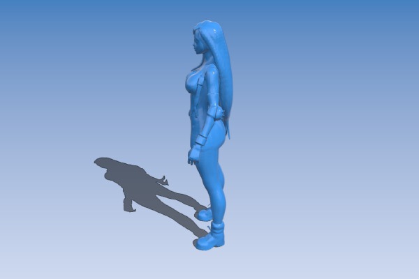 Miss Tifa | 3d print model