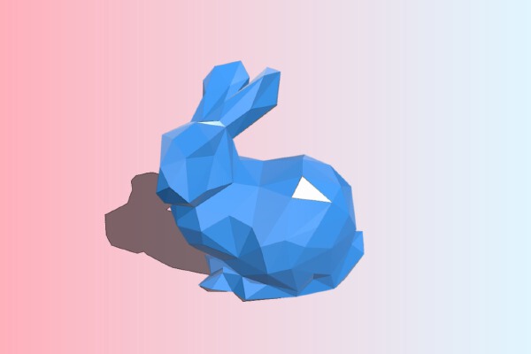Low Poly Bunny | 3d print model