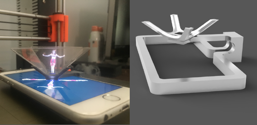 Hologram Phone Dock - Iphone 6S, 7, 8 | 3d print model