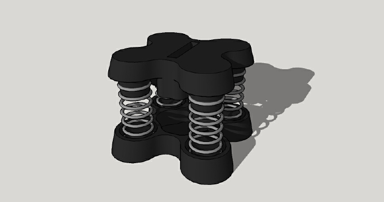 MH3000 vibration damping feet | 3d print model