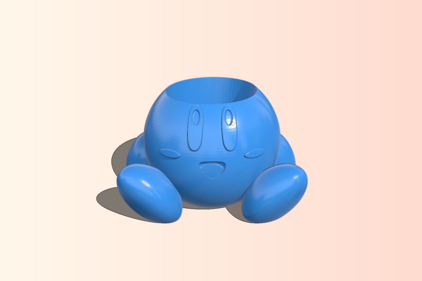 Kirby planter - easy to print