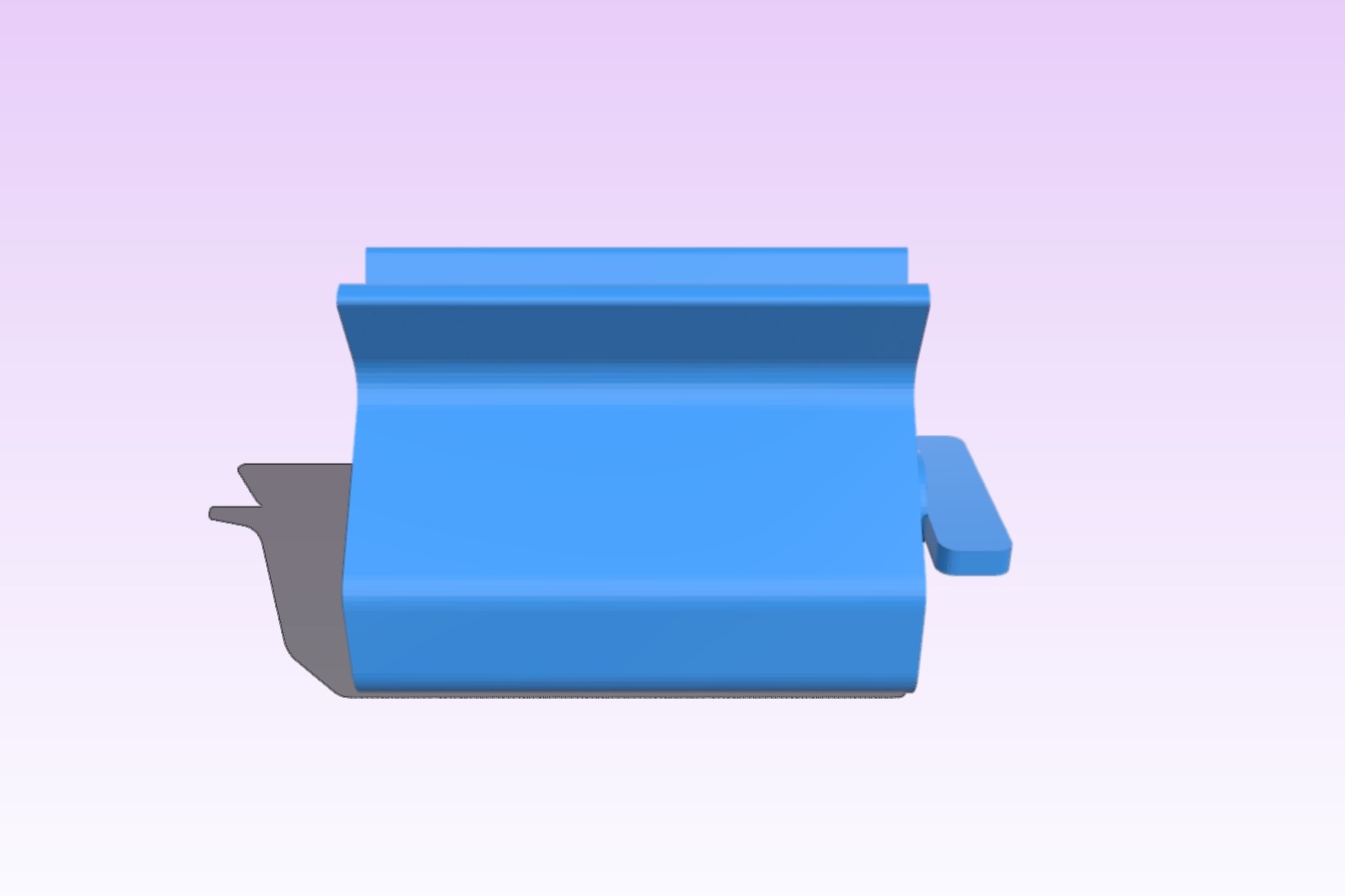 Toothpaste support clamp