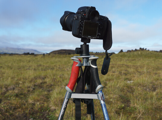 Photo tripod from trekking poles | 3d print model
