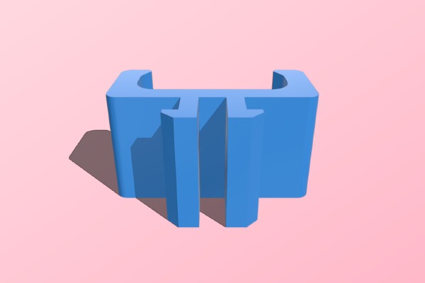 Aluminum Extrusion Cable Clip (for MendelMax) | 3d print model