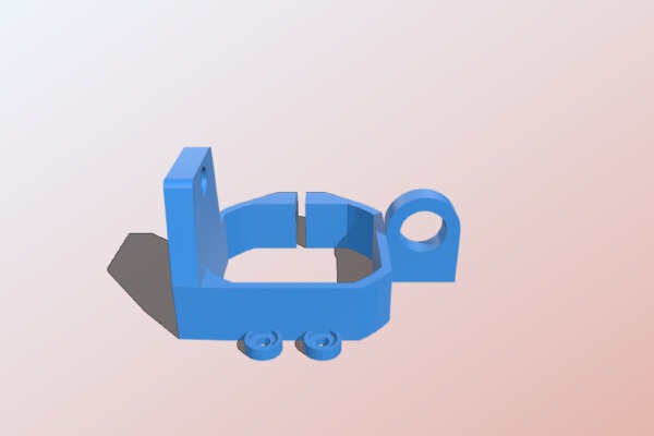 Sintron Prusa inductive sensor mount with extruder lowered 8mm | 3d print model