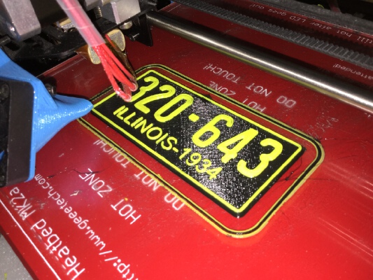 Illinois License Plate | 3d print model