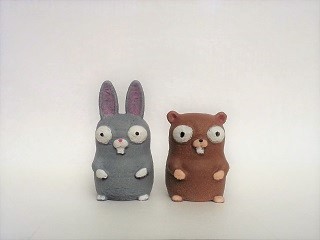 Beaver Bunny & Gopher Finger Puppets | 3d print model