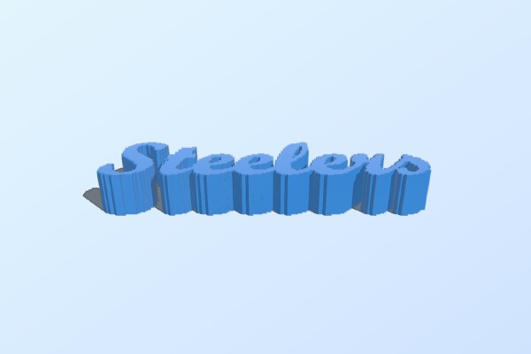(3D Slash) steelers_key_ring | 3d print model