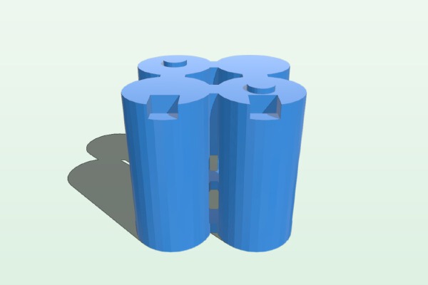 Netgear Arlo CR123a Battery Adapter | 3d print model