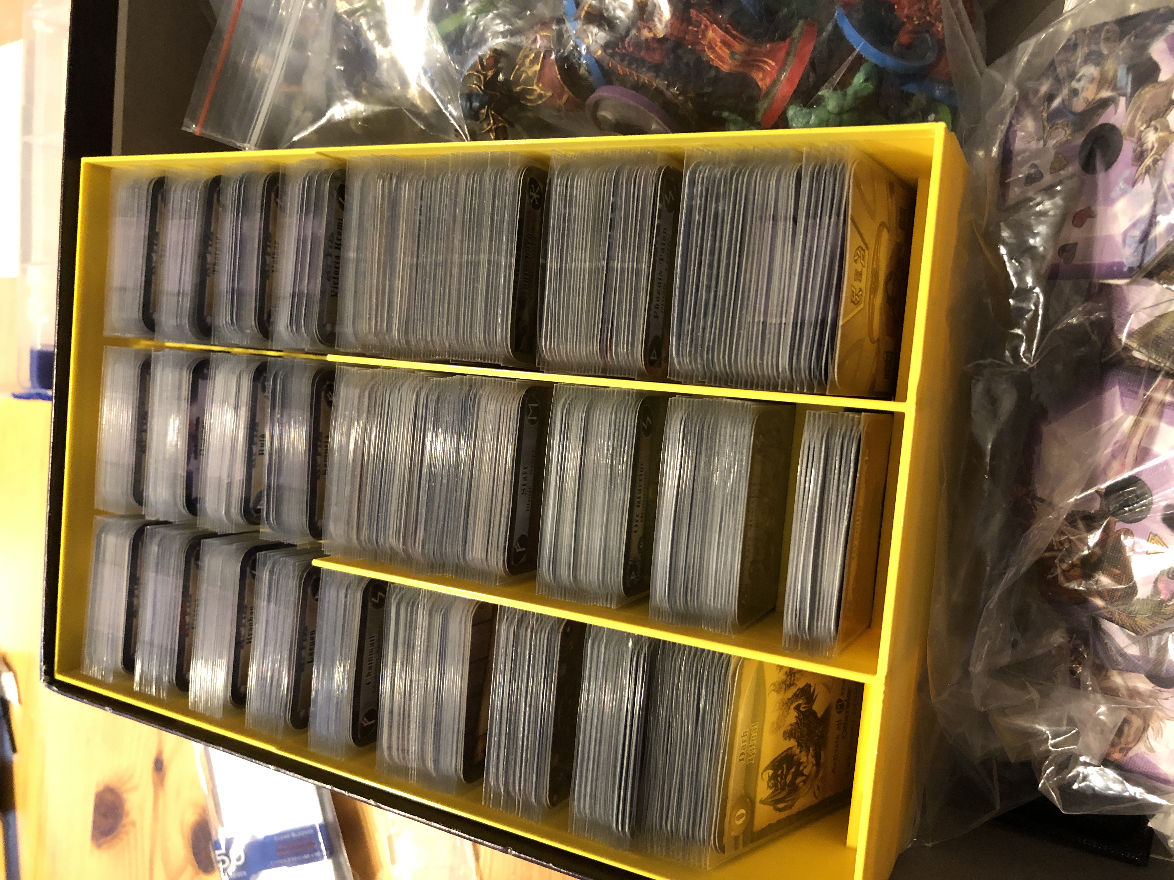 Sword & Sorcey Cards box and Chit box