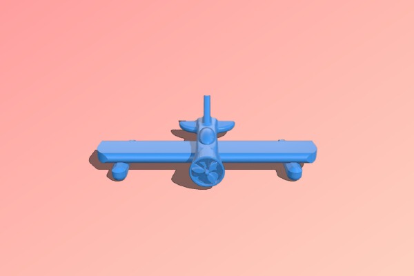 Simple Toy Plane | 3d print model
