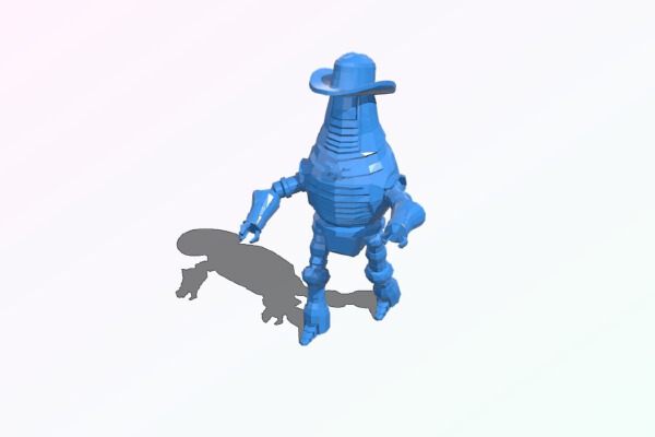 Fallout RPG - Settlement Protectron Sheriff | 3d print model