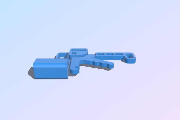 Toy Grabber Handle with Lever Attached | 3d print model