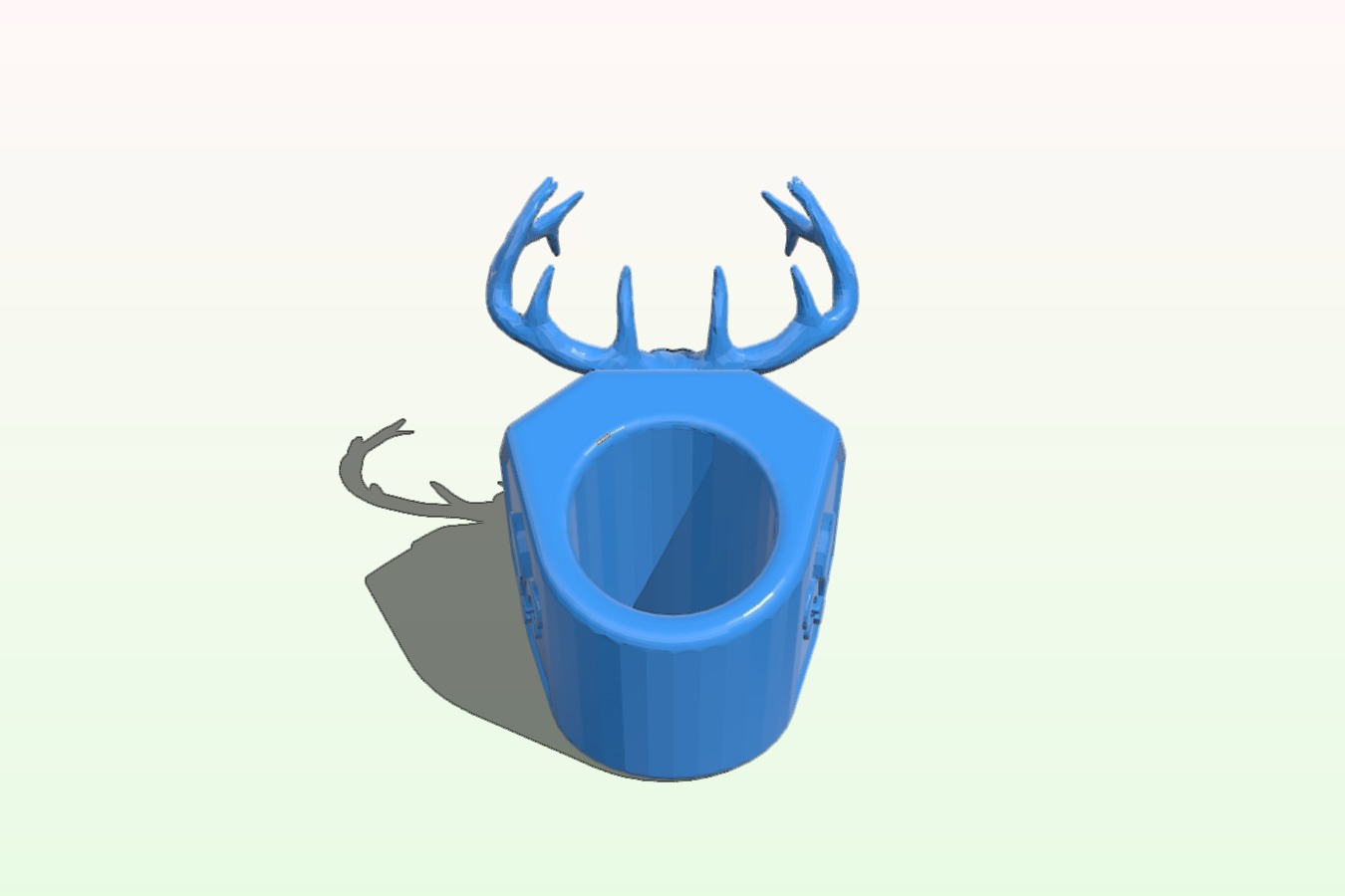 Deer head neckerchief slide for Boy Scouts