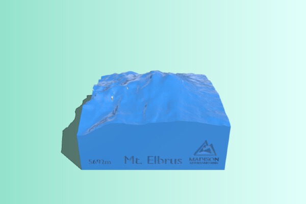Mount Elbrus 10km | 3d print model
