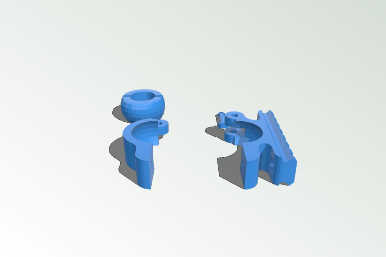Bike handlebar Picatinny rail mount