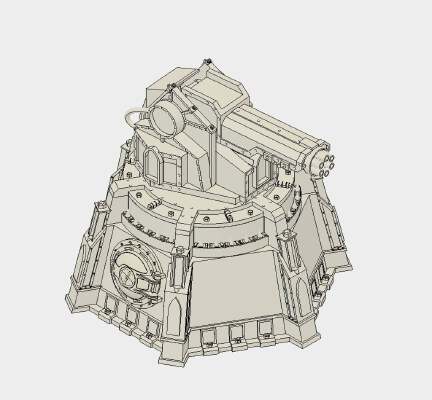 Revenge Battery - Fortification weapon | 3d print model