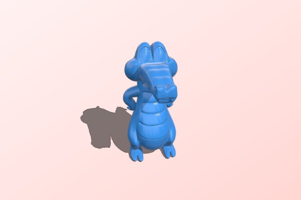 Cartoon Crocodile | 3d print model