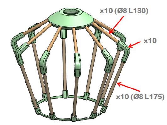 Abat-jour suspendu_Pendant lamp shade | 3d print model