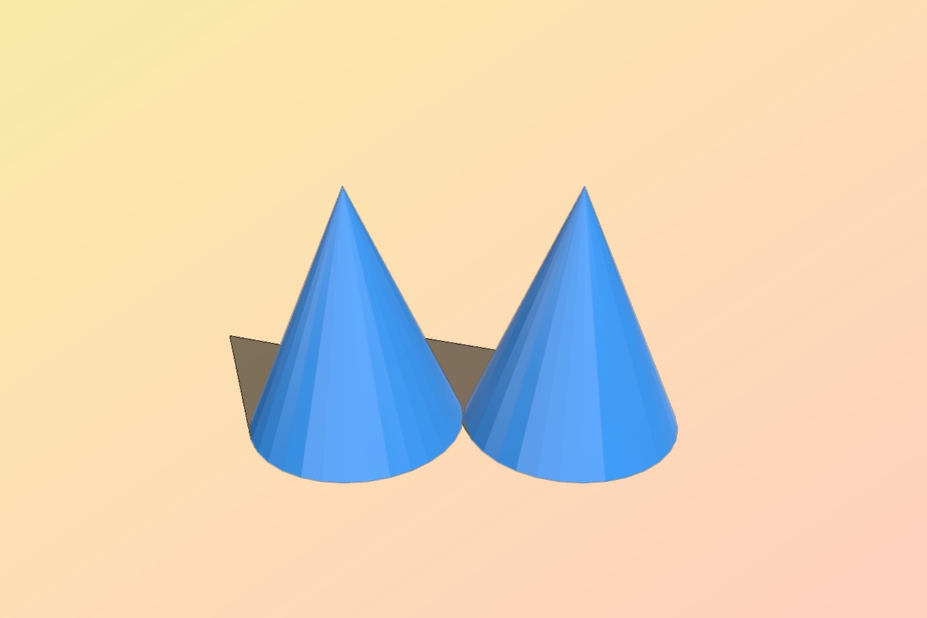 Two Cones Unique Performance Test