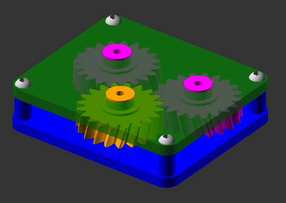 Cordage winding gearbox | 3d print model