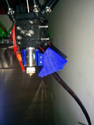 Tool Less Integrated Fan Duct for E3D-v6 hotend | 3d print model
