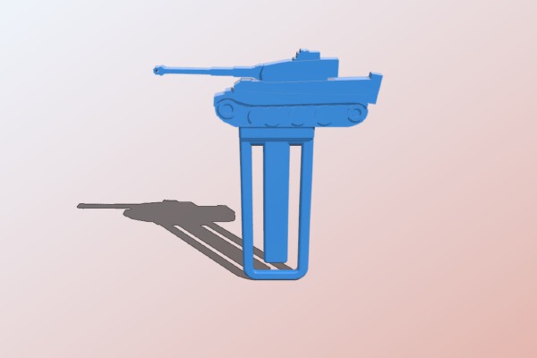 Tiger Bookmark | 3d print model