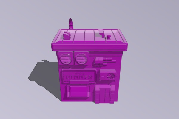 Building cyberpunk | 3d print model