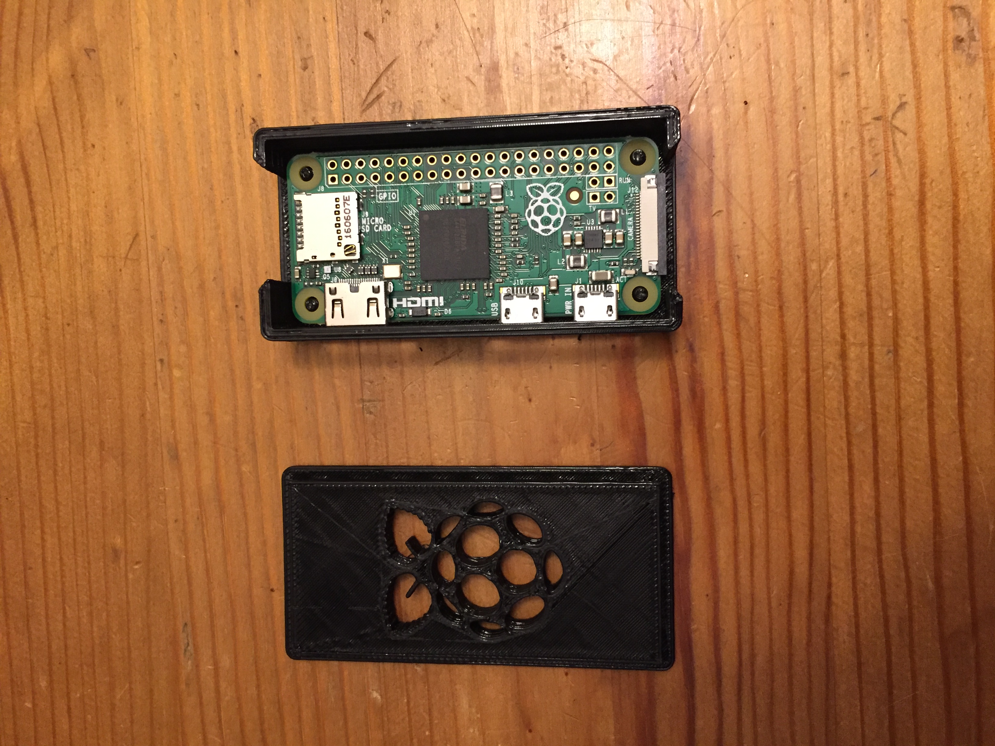 Pi Zero _ Pi Zero W case w_mount holes for CTC_Geeetech i3