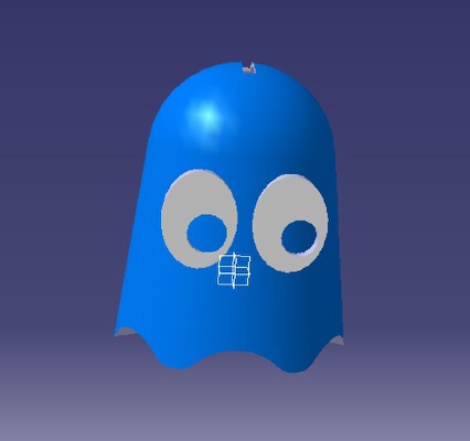 pac man ghost bank | 3d print model