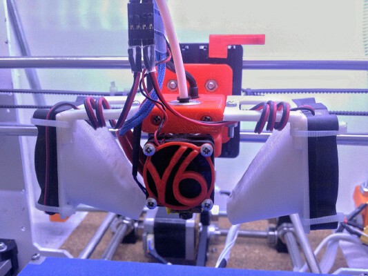 E3D v6 mount with Inductive Sensor | 3d print model