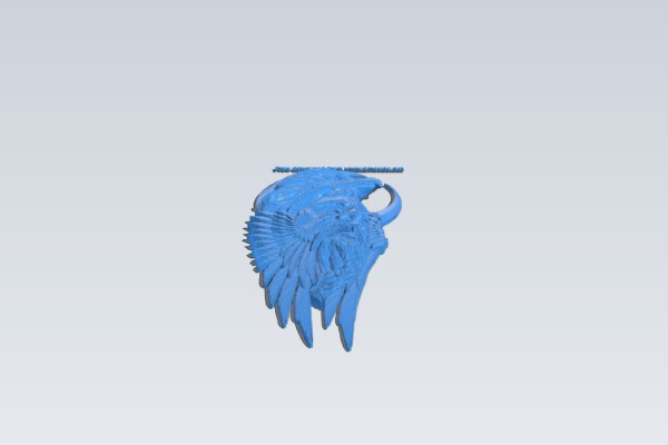 Warrior with an eagle | 3d print model