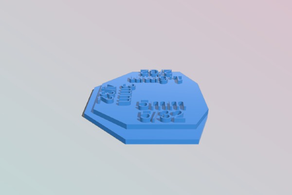 Tire Tread Depth Gauge | 3d print model