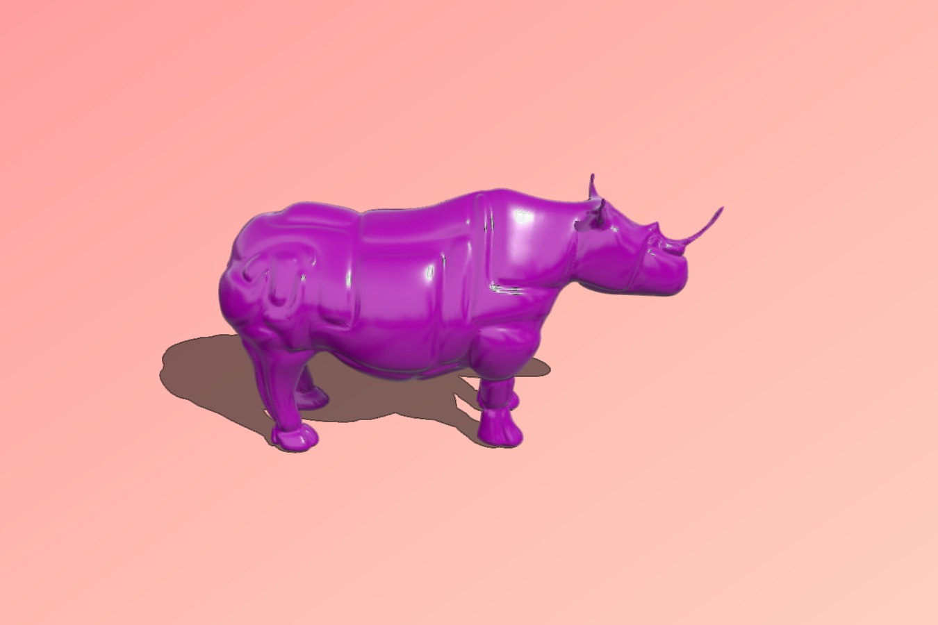 Rhino sculpture