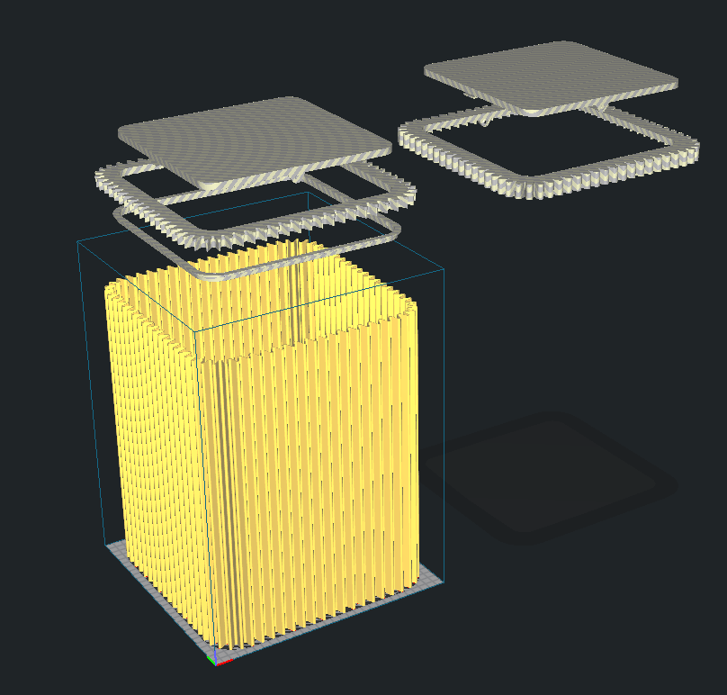 LSD COOKIE TRASH CAN _ CONTAINER WAVY SURFACE