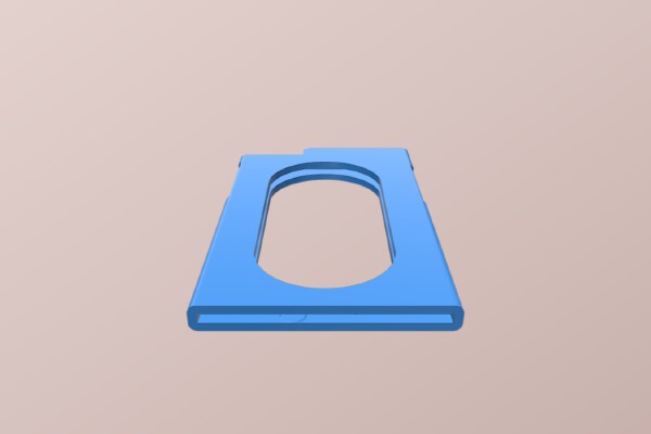 slim wallet & earbud holder | 3d print model