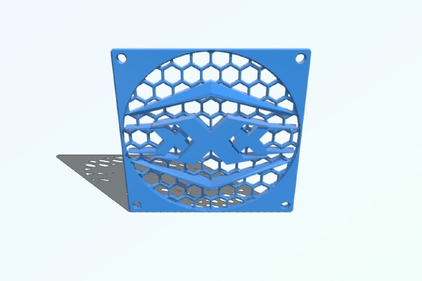  XXX Second One - 80x80 - FAN Cooler - Grill - Shield - Grid | 3d print model