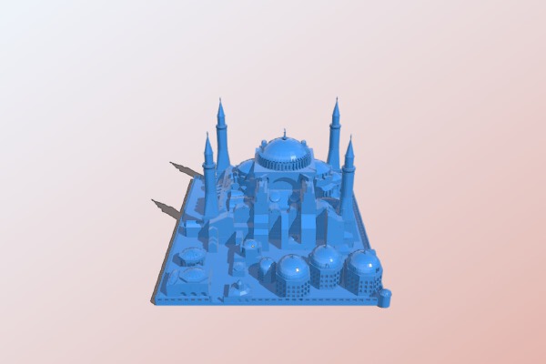 Ayasofya Camii ve Külliyesi  (Hagiasophia Mosque Complex) | 3d print model