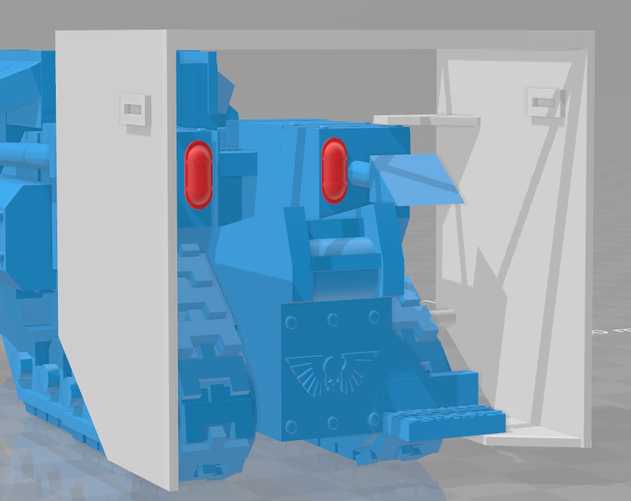 Hades Breaching Drill Safety Cage and lights - WH40k