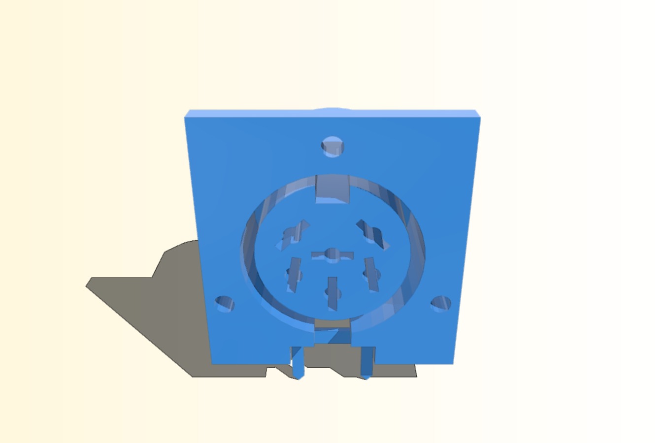 6 pin female DIN connector