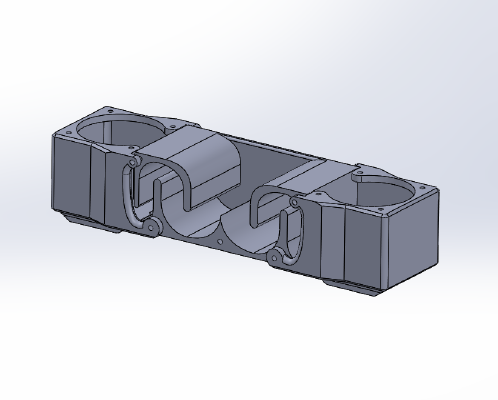 Dual Mini Backloaded Speaker with 2inch woofer | 3d print model