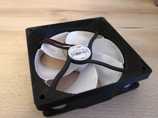 120mm and 140mm Fan Shroud for Radiator | 3d print model