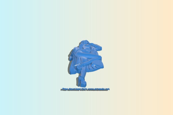 Young woman | 3d print model