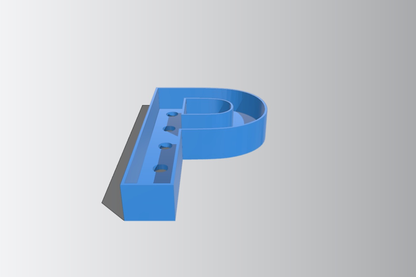 Marquee Letter P