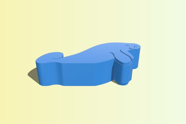 Manatee Cell Phone Holder | 3d print model